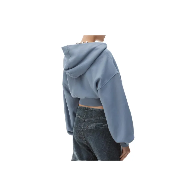 Alexander Wang FW24 Sweatshirt Women's Washed Vintage Blue-4