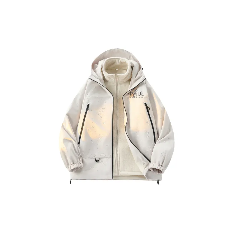 PAUL COSTELLOE Waterproof And Windproof To Keep Warm Windbreaker Jacket Unisex-6