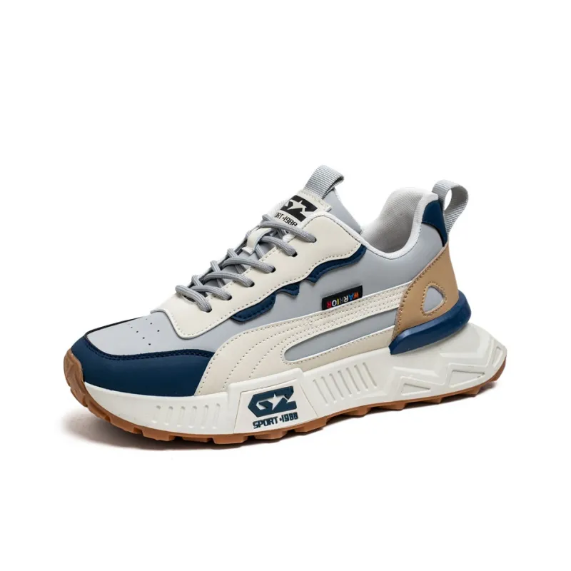 GNVA Box Included Wear-Resistant Low-Top Casual Shoes Men's-5