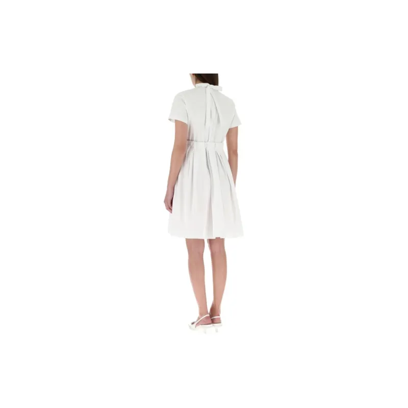 PRADA SS21 Short-Sleeved Dresses Women's White-3