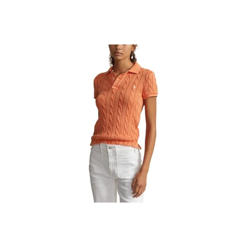Polo Ralph Lauren SS24 Polo Shirt Women's Orange-3