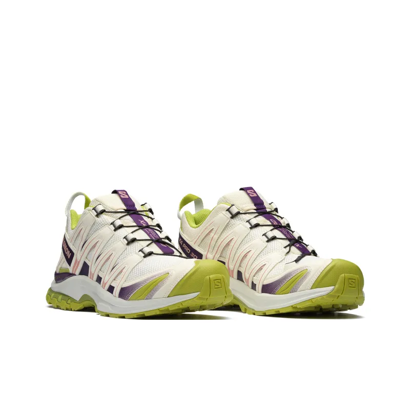 SALOMON XA PRO 3D Anti Slip Wear Resistant Low Top Trekking Shoes Unisex White Green-2