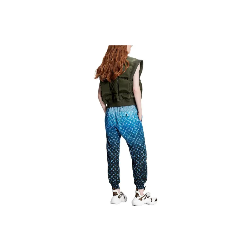 LOUIS VUITTON SS23 Knitted Sweatpants Women's Blue-2