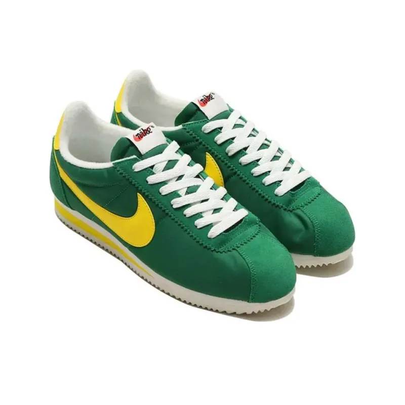 Nike Classic Cortez Pine Green/Opti Yellow-2