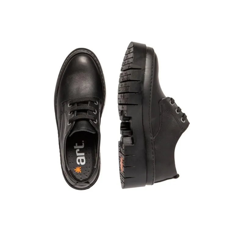 Art Casual Single Shoes 5cm Women's Black-2