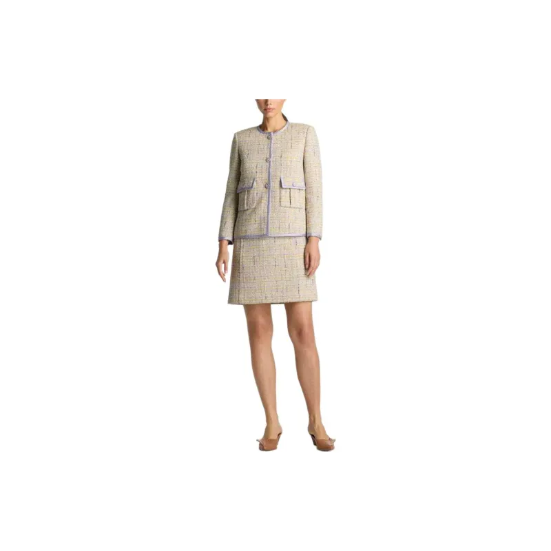 St. John Lurex Tweed Pocket Jacket-1