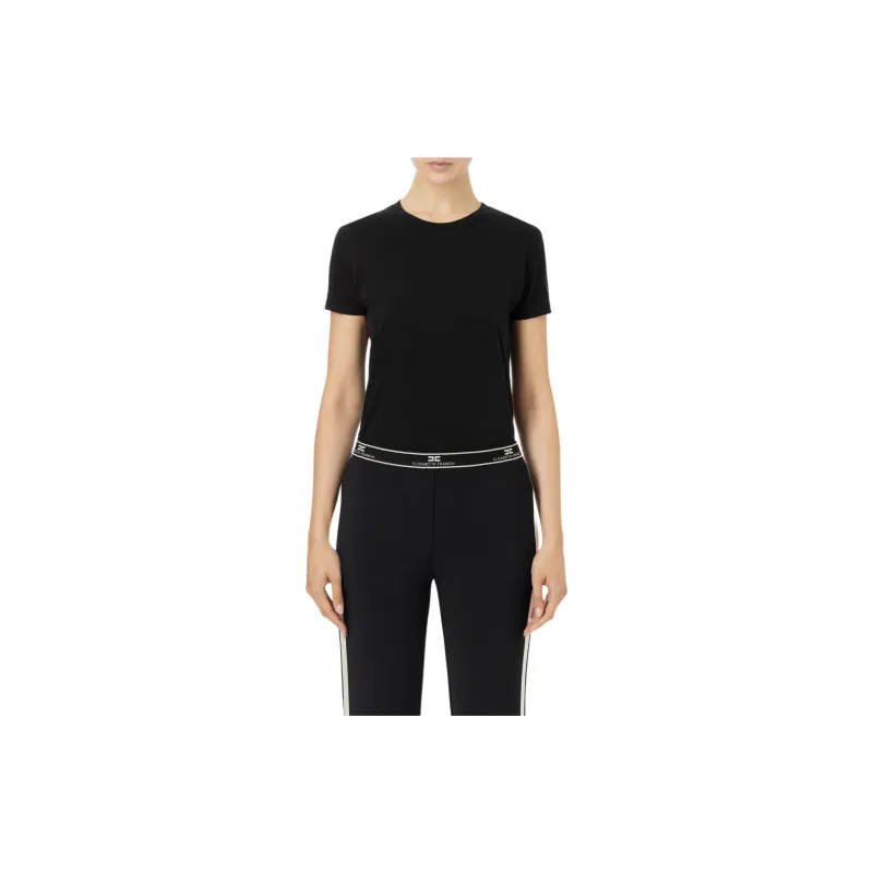 Elisabetta Franchi Logo print T shirt-1