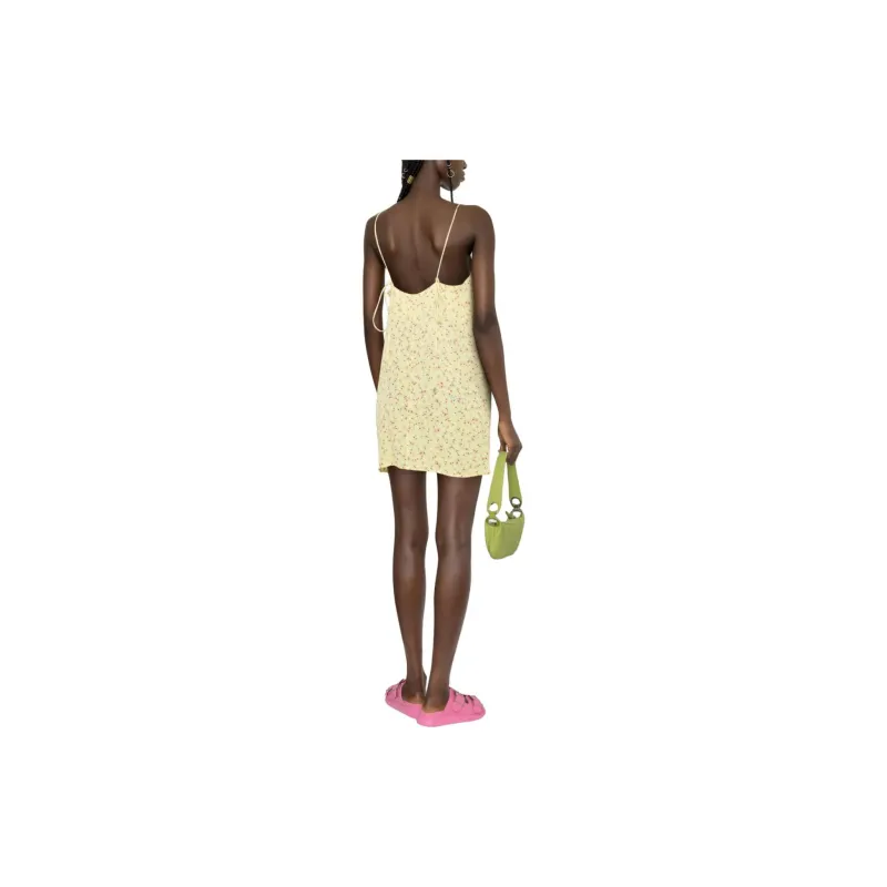Rotate Sleeveless Dresses Women's Yellow-3
