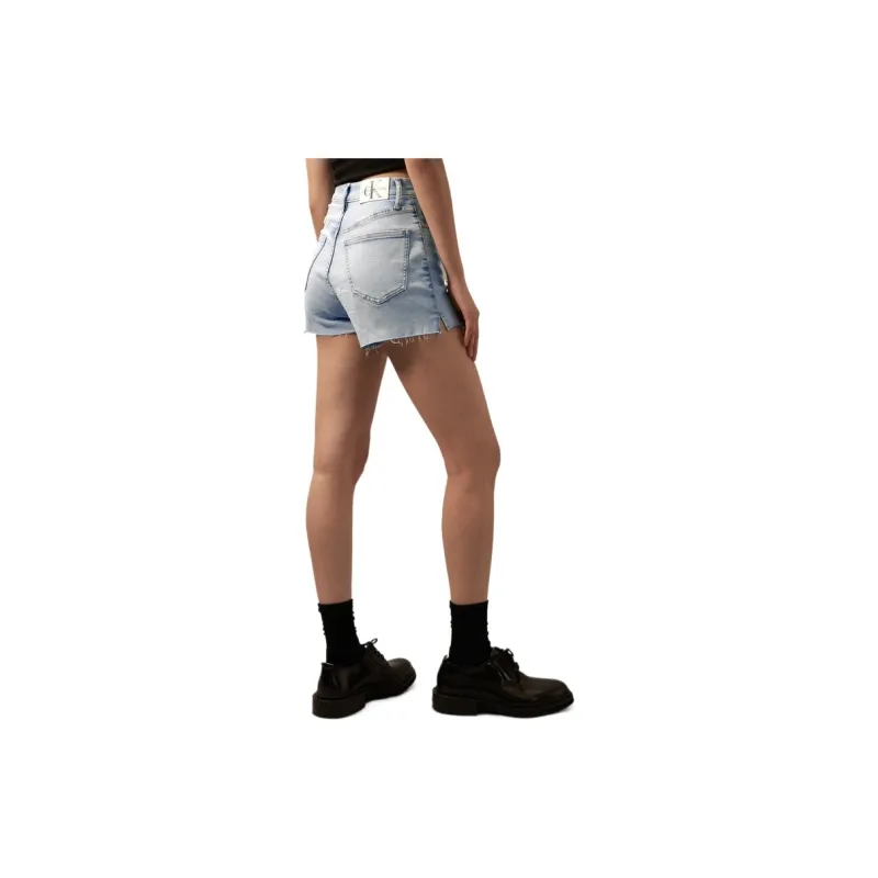 CALVIN KLEIN Denim Shorts Women's Denim Light Blue-3