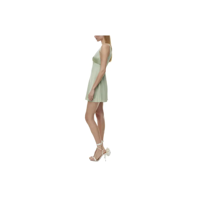 ARITZIA Ten Pairing Dress Slip Dresses Women's Silver Sage Green/Silver Sage Green-4