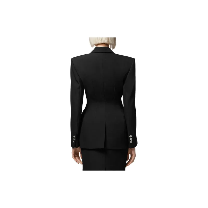 VERSACE Grain De Poudre Button Up Blazer-2