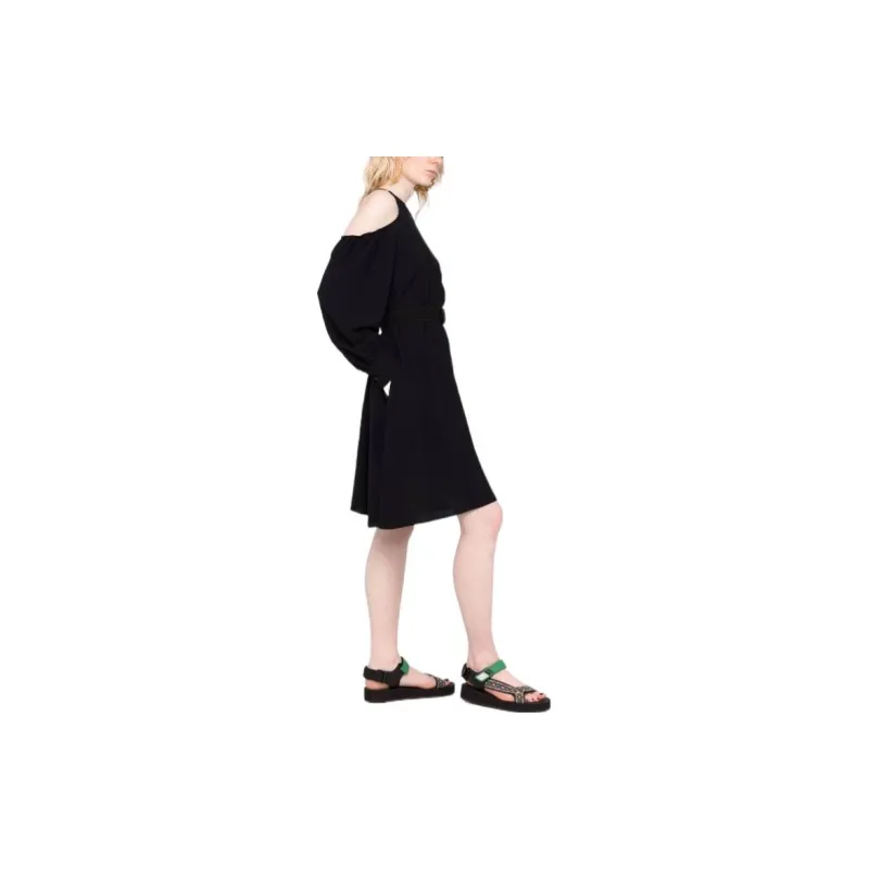 Stella McCartney Long-Sleeved Dresses Women's Black-3