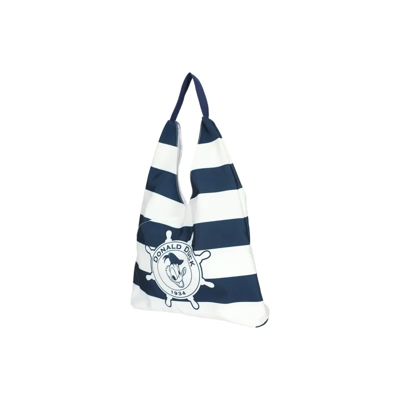 Disney Donald Duck Series Canvas One Shoulder Handbag Regular Unisex Blue White-1