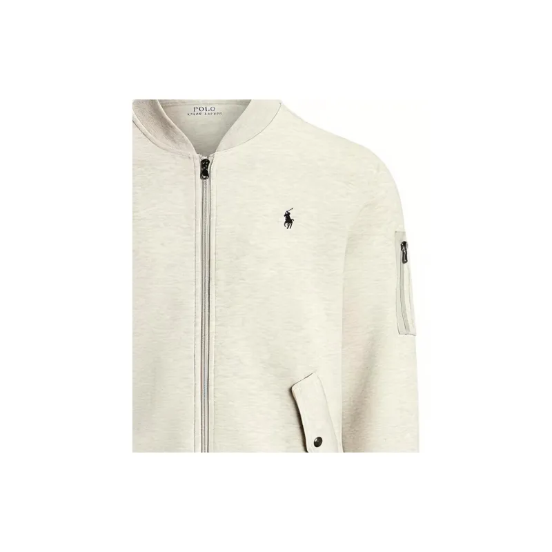 Polo Ralph Lauren FW23 Baseball Jacket Men's Light Gray-4