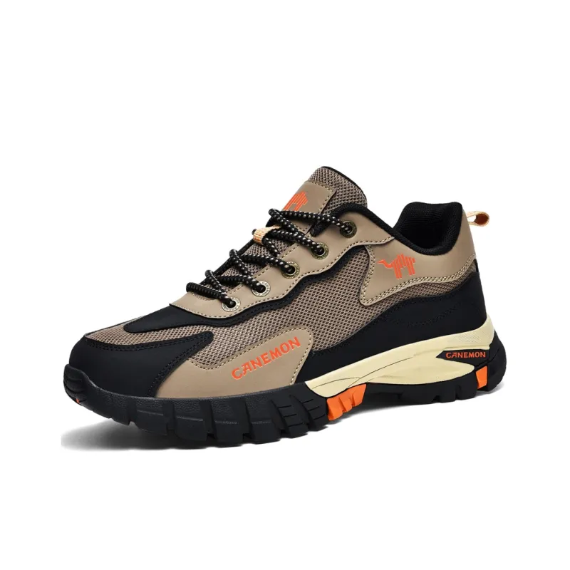 Pilot the camel Outdoor Shoes Men Low Top Black/Army Green/Brown-5