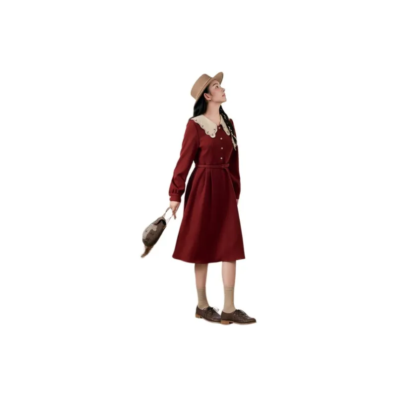 ZIHAN Long Sleeved Dress Women's-2
