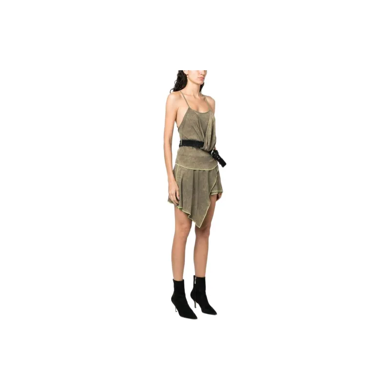 DIESEL Sleeveless Dresses Women's Green-3