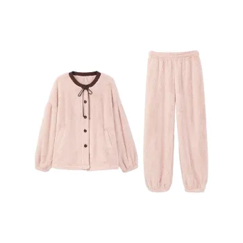 Aannsfam Pajama Set Women's Champagne Pink