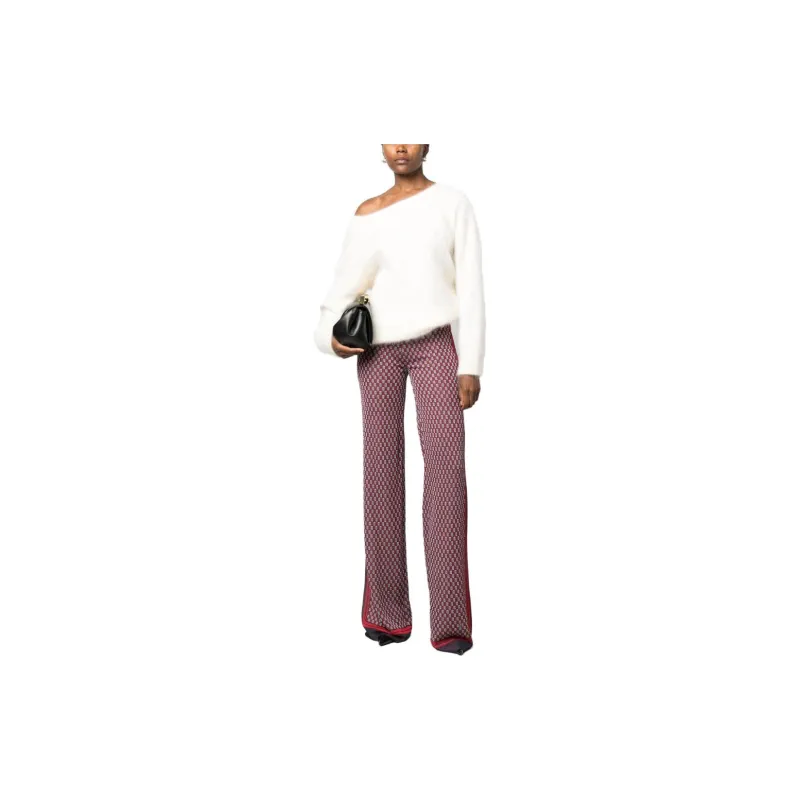BALMAIN Pb Monogram print Knitted Trousers-1