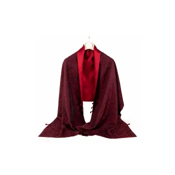 Shanghai Story 100% Mulberry Silk Scarves Women's Auspicious Clouds, Gift Box Set