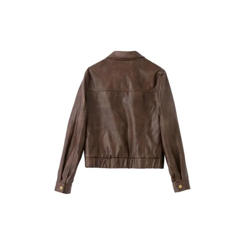 Yi Mengyuan Leather Jacket Women's-1