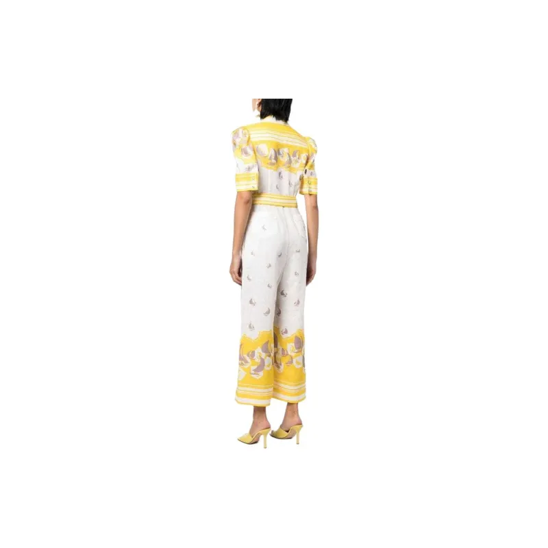 Zimmermann Boat-print Belted Jumpsuit-2