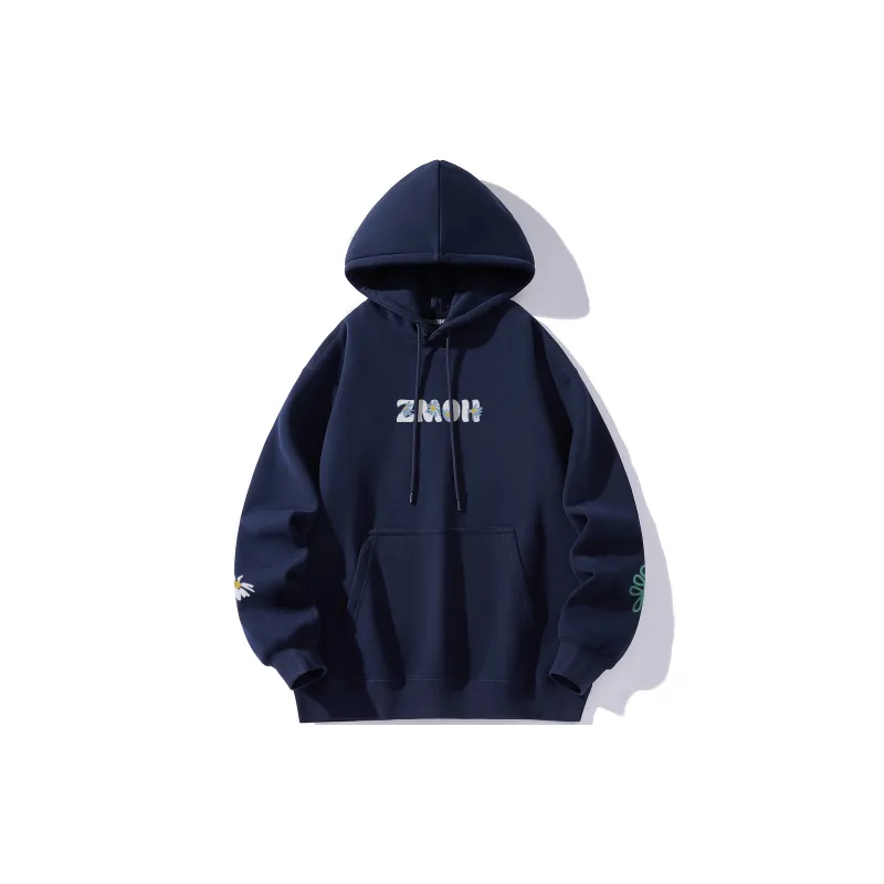 ZMOH Fleece Lined Hoodie Unisex Couple's-4