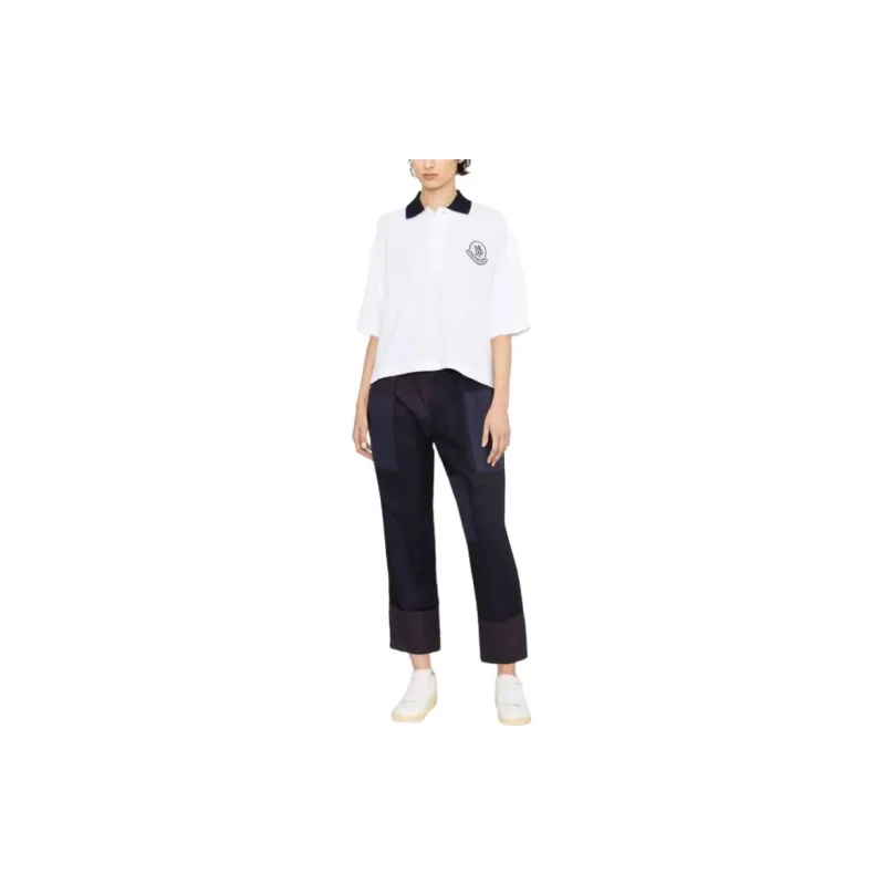 Moncler Logo Embroidered Short-Sleeved Polo Shirt-1