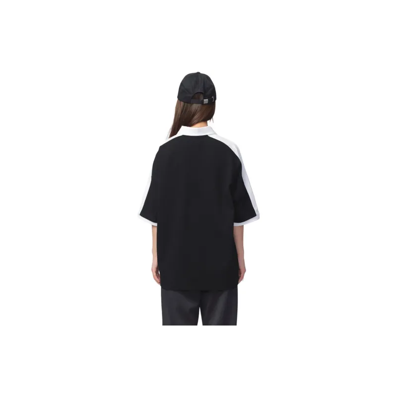 Fun x SHINUBI,LIANMINGKUAN Polo Shirt Women's Black-1