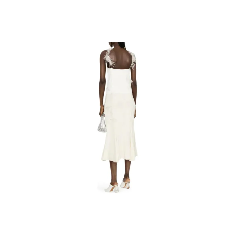 JIL SANDER Embellished Trim Strapped Top-4