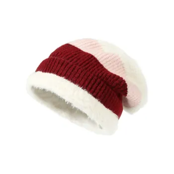 CACUSS Junior Polyamide Beanies Women's Black Gray/Brown Coffee/Beige Apricot/Rose Red