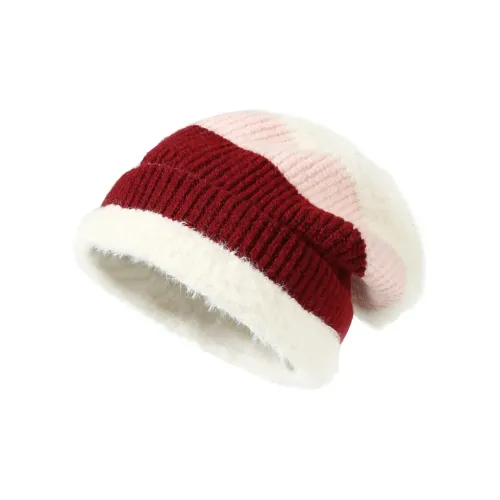 CACUSS Junior Polyamide Beanies Women's Black Gray/Brown Coffee/Beige Apricot/Rose Red