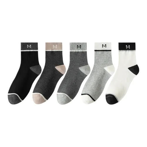 Lan Miao Mid Calf Socks Men's 5 Pack