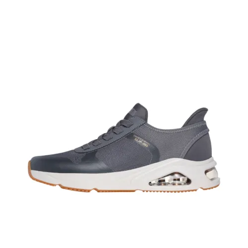 Skechers Slip Ins Anti Slip Wear Resistant Low Top Casual Running Shoes Men's Gray
