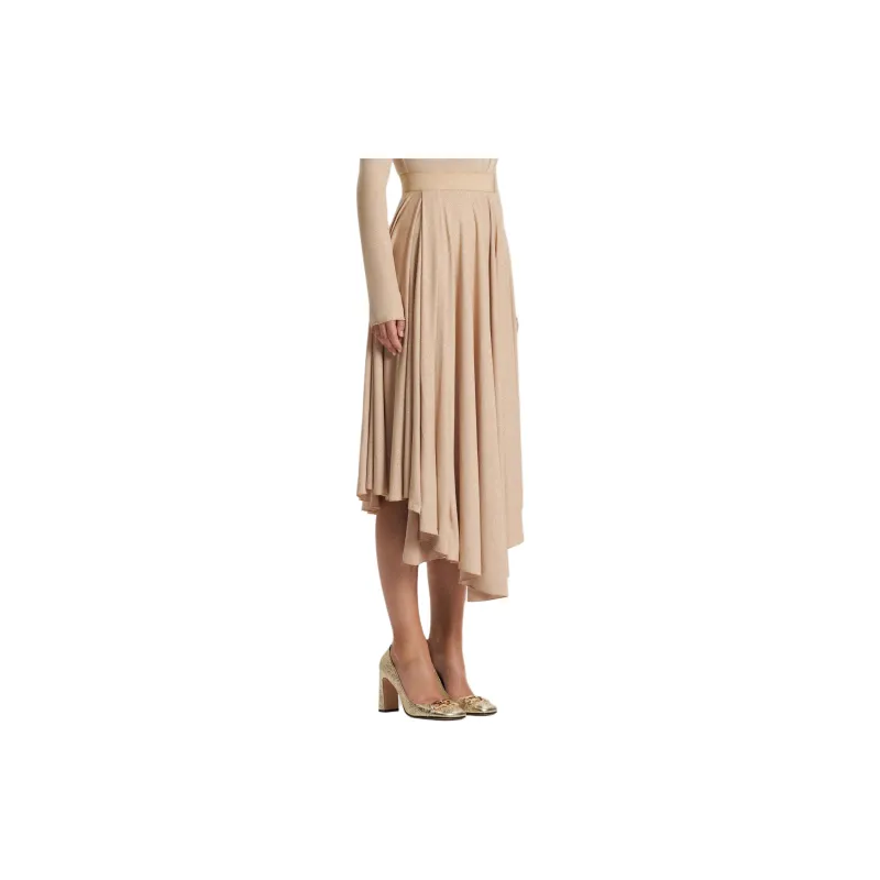 SCANLAN THEODORE Tinsel Drape Skirt Casual Long Skirts Women's CHAMPAGNE/Champagne-3