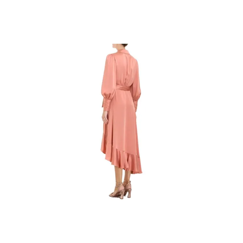 Zimmermann Long-Sleeved Dresses Women's Light Pink-2