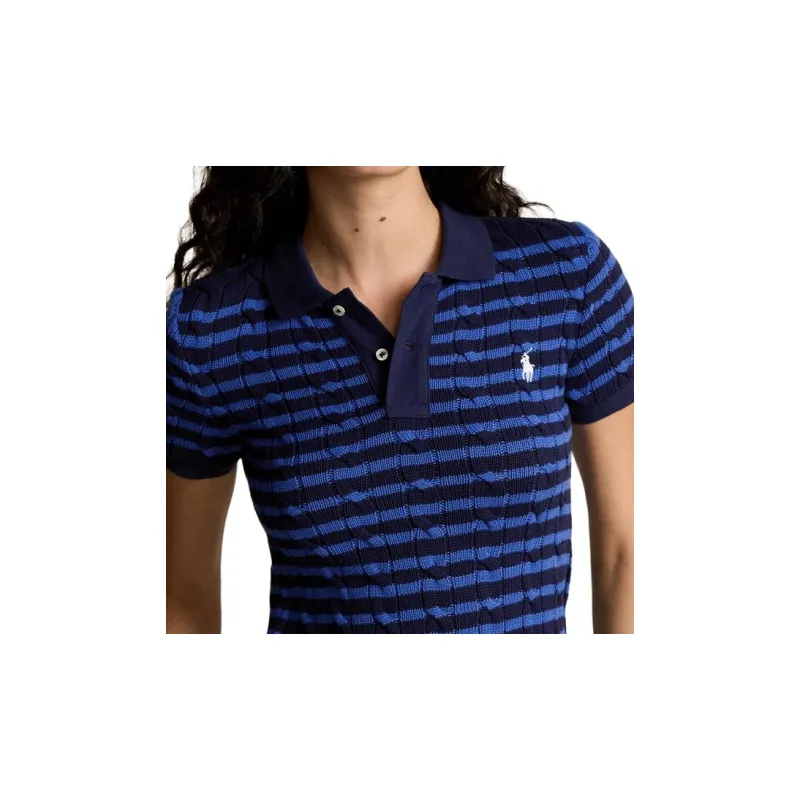 Polo Ralph Lauren Striped Cable knit Polo Shirt-4