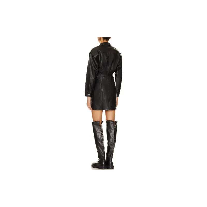 FREE PEOPLE Long-Sleeved Dresses Women's Black-1