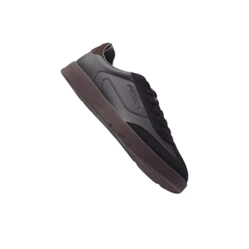 DECATHLON Anti Slip Wear Resistant Low Top Skateboard Shoes Men's Black-3