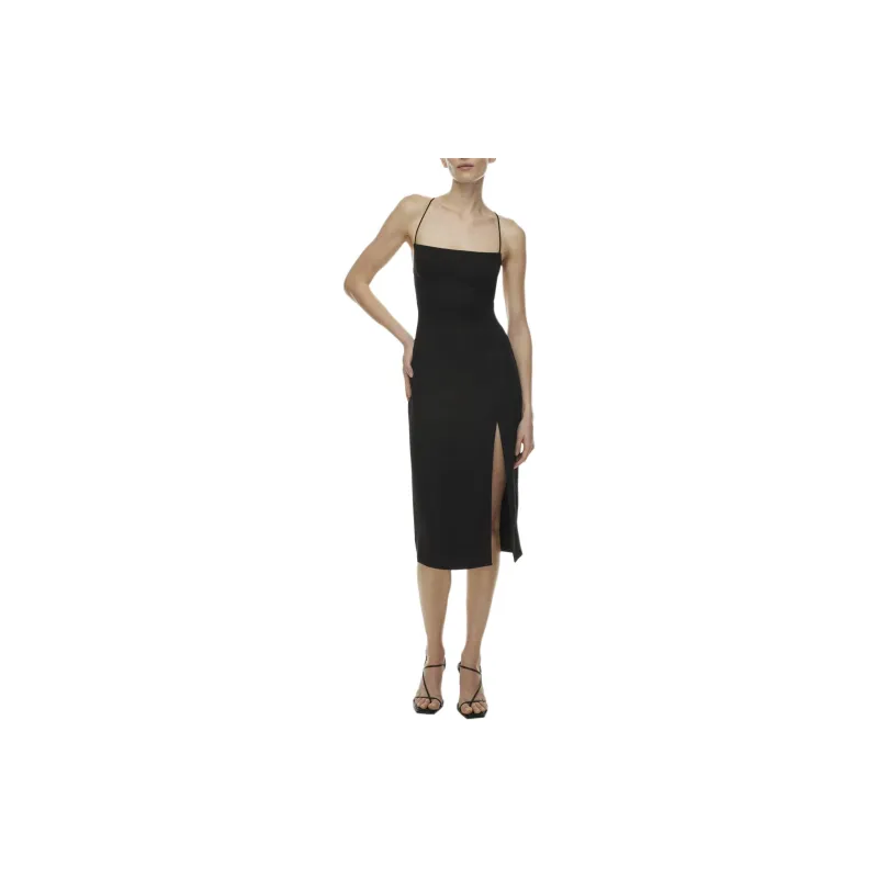 ARITZIA Babaton Success Dress Slip Dresses Women's Black-2