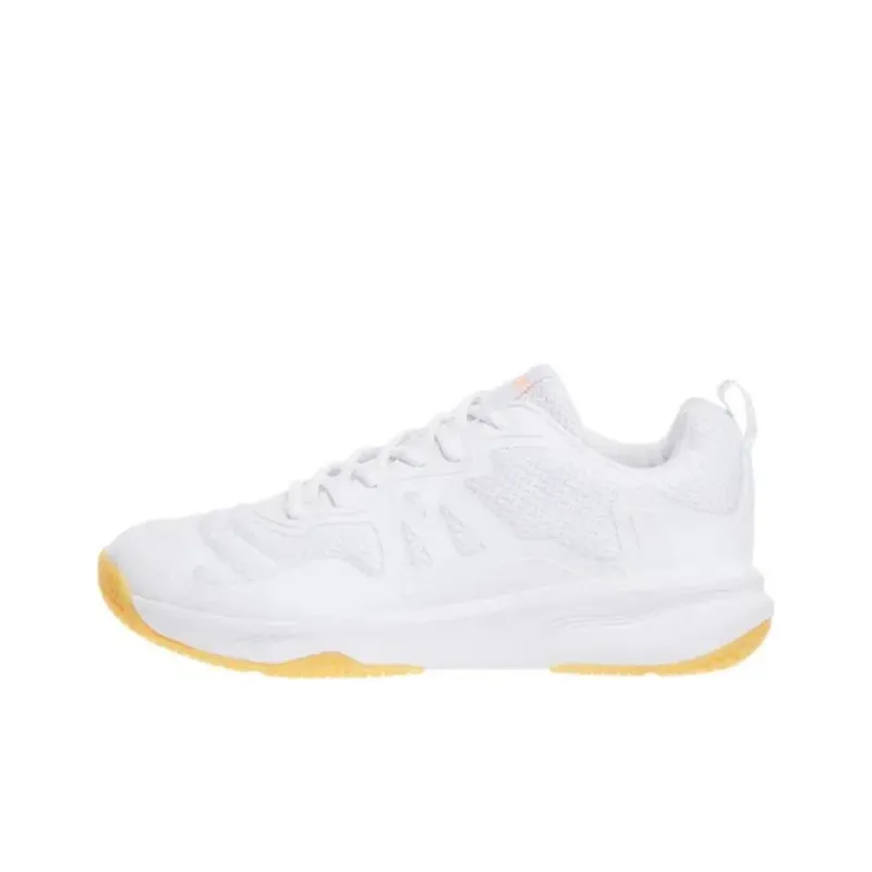 DECATHLON 530 Cushioning, Wear Resistant Low Top Badminton Shoes Men's White-0