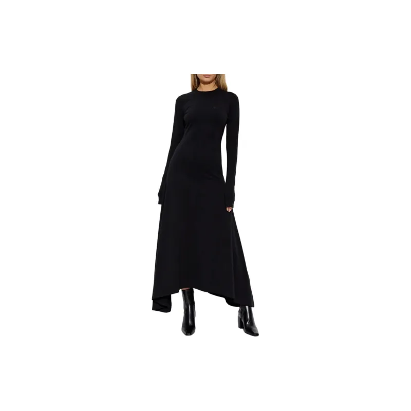 Vetements Logo Embroidered Long Sleeved Dress-2