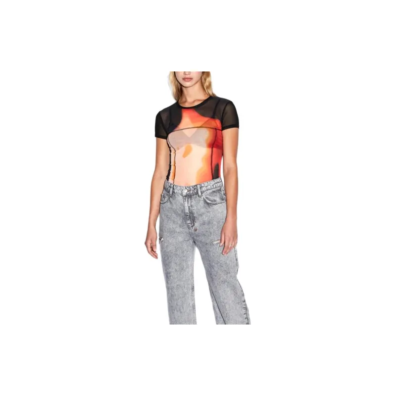 Ksubi Feed The Fire Mesh Tee 'Black'-1