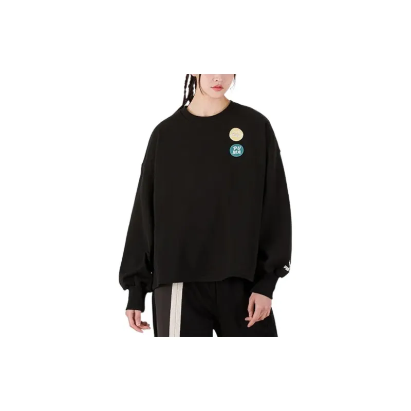 PUMA Golf Lightweight Sweatshirts Women's Black-2