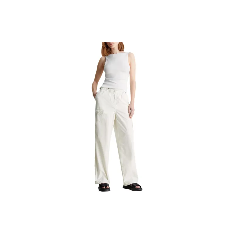 CALVIN KLEIN Cargo Pants Europe Version Women's Ice White-1