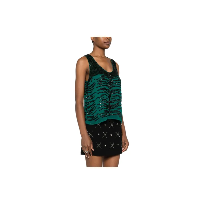 PINKO Sequin Embellished Sleeveless Top-3