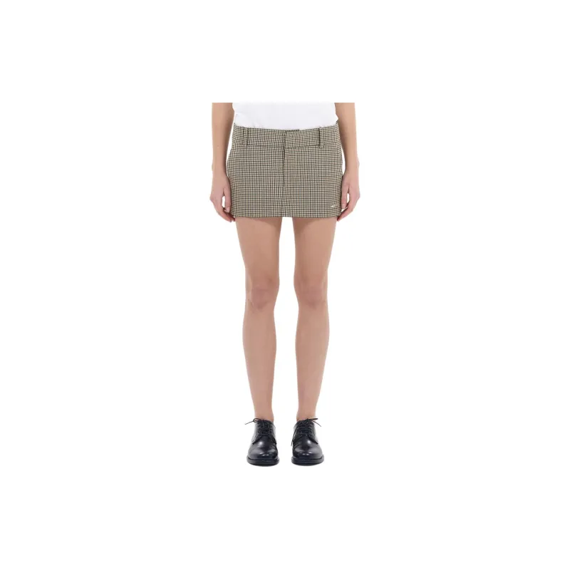 WE11DONE Casual Short Skirts Women's Beige-2