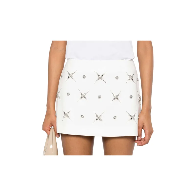 PINKO Crystal embellished Mini Skirt-4