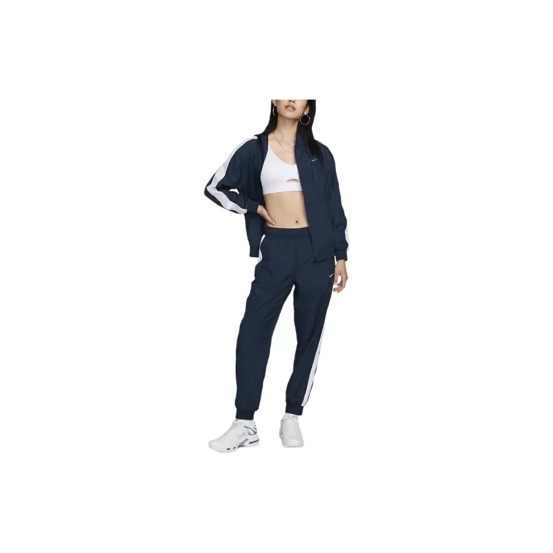 Nike Knitted Sports Pants Women's Marine Blue-2