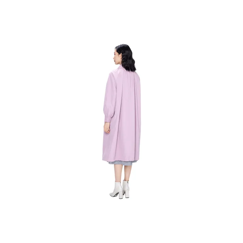 BBLLUUEE Trench Coat Women's Beauty Pink-2